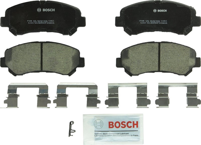 BOSCH BC1338 QuietCast Premium Ceramic Disc Brake Pad Set  Compatible with Select Nissan Maxima Rogue Rogue Select Sentra Suzuki Kizashi FRONT
